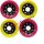 Powerslide Juicy Susi - Shady Lady 60x45mm / 78A yellow/pink 4 db